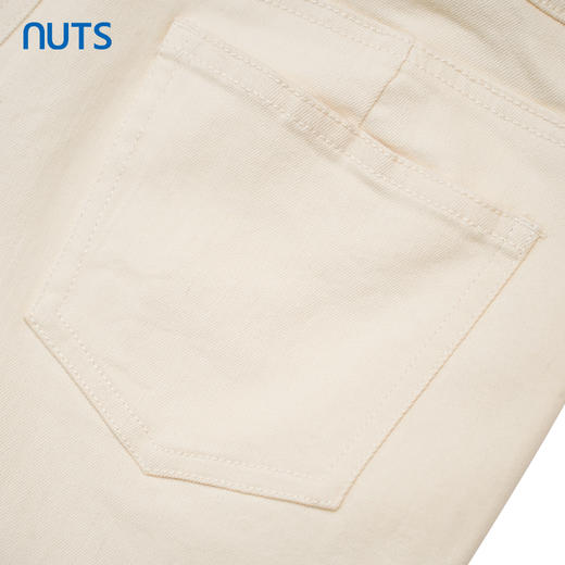 NUTS商场同款春秋季米色气质百搭高腰直筒休闲牛仔裤女4311107A1 商品图4