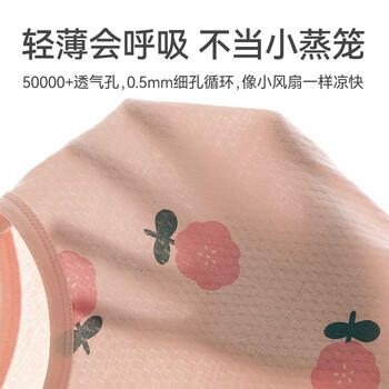 红豆女童睡裙纯棉春夏季薄款家居服儿童短袖套头睡衣A类Q3320粉色140 商品图4