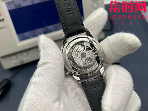 新品 IWC万国表 ZF葡萄牙系列IW371615 葡计透底 新款葡计背透款 绿海王 男士腕表 丹东7750机 商品图6