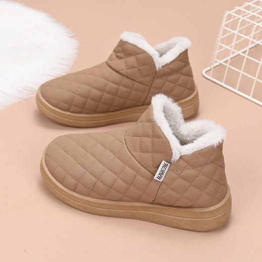 冬季新款雪地靴防水防寒短筒棉靴短靴加绒保暖加厚女靴马丁靴 商品图2