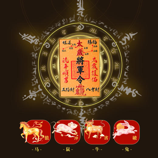 【岁岁调理】灵机吉品文创2026年 拜岁令牌冰箱贴 商品图3