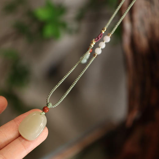 【普陀山】无事牌天然晴水和田玉 商品图1