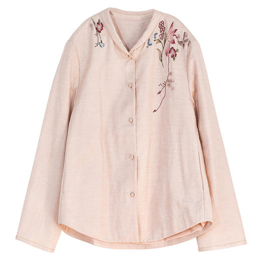 牧衣游原创 丝棉手工刺绣夹棉棉服炒色轻盈柔软百搭文艺棉衣 沄梦 商品图4