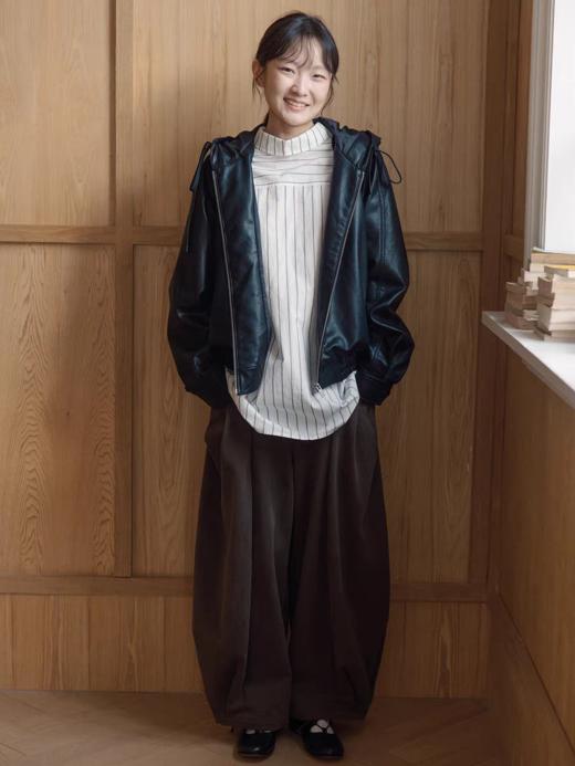 步履不停/5C43165C/结构多褶灯笼裤 商品图2