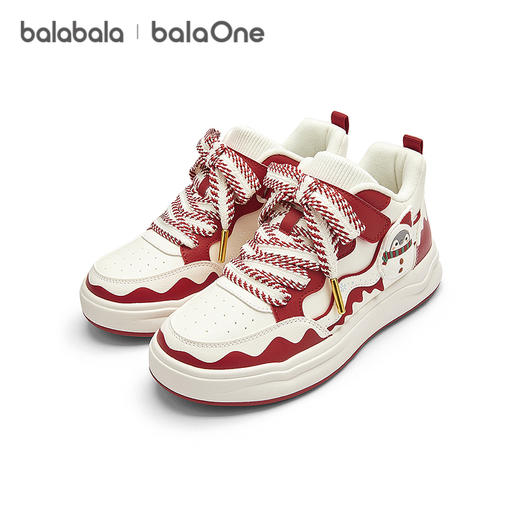 【balaOne】巴拉巴拉童鞋儿童板鞋女童小白鞋春秋2025新款透气鞋 商品图4