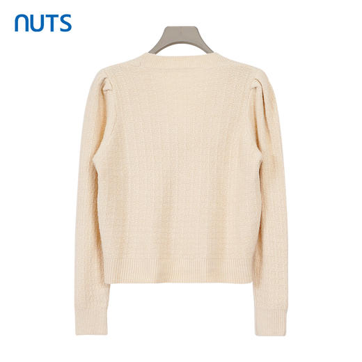 NUTS商场同款春秋季纯色简约V领气质百搭直筒短外套女4380513A1 商品图1