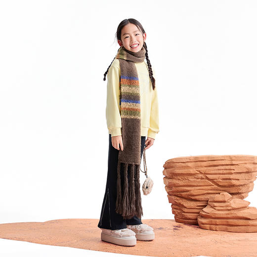 【实体店同款】女童圆领长袖卫衣冬季新款安奈儿童装AG541419 商品图3