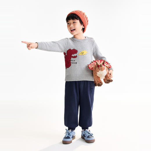 【实体店同款】男童全腰针织夹裤冬季新款安奈儿童装XB546025 商品图5