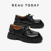 BeauToday Kelly扣厚底乐福鞋真皮英伦小皮鞋单鞋系带 商品缩略图1