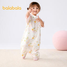 巴拉巴拉婴儿睡袋宝宝儿童睡衣新生儿柔软亲肤印花满印清新萌208225181201