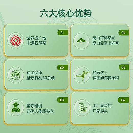 黟山石墨茶 有机石墨绿茶3.85克*13=50g 商品图3