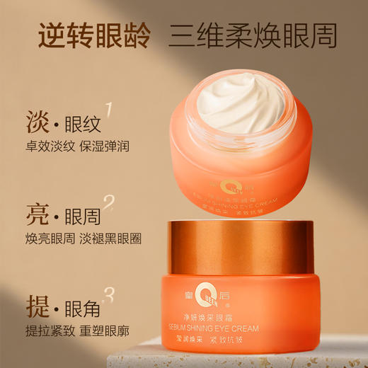 【40年老品牌】片仔癀皇后牌净妍焕采眼霜 |弹走眼周松垮，重塑胶原紧致！双瓶购买即洗面奶！！！！！ 商品图2