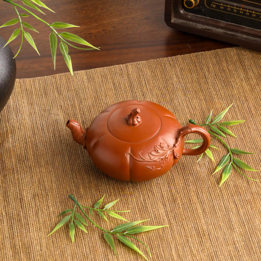 徐云翔南瓜壶原矿朱泥全手工 约250cc 商品图1