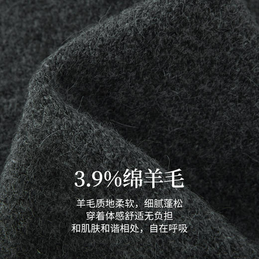 【10/23新品】熙世界灰色连帽毛衣裙女高级感2025秋冬新款气质直筒裙针织连衣裙 商品图2