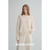 MAISON CECILE 三色|马海毛羊毛混纺软糯绒感舒适圆领针织毛衣 商品缩略图2