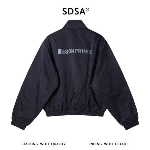 Y004SDSA男士秋冬新款痞帅男装美式撞色后面印花字母拉链立领卫衣百搭 商品图5