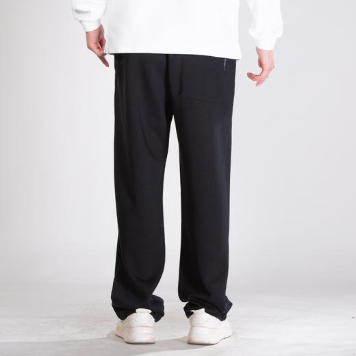 DRONKOO 2025 抽绳口袋压边金属扣小直筒中厚长卫裤 商品图4