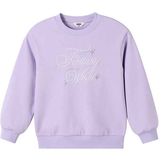 【实体店同款】女童圆领长袖卫衣冬季新款安奈儿童装AG541419 商品图6