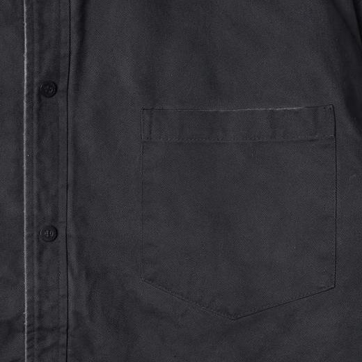 SDSA男士秋冬新款痞帅男装韩版纯色纽扣翻领长袖衬衫百搭净版衬衣 商品图2