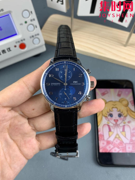 新品 IWC万国表 ZF葡萄牙系列IW371606 葡计透底 新款葡计背透款 蓝色盘 男士腕表 丹东7750机 商品图0