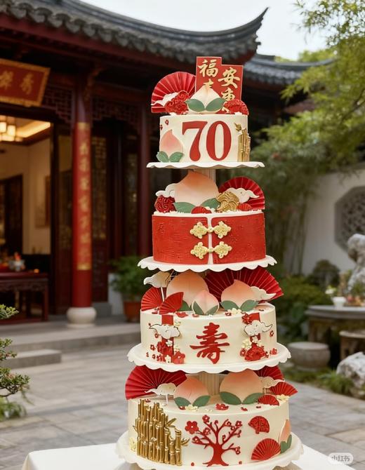【祝寿款】多层架子蛋糕【仅产品展示，下单请联系客服】建议提前2-3天咨询下单 商品图3