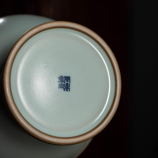 问鼎汝瓷/鼎峰系列/天青辛丑/精工款/花觚天球尊 商品图1