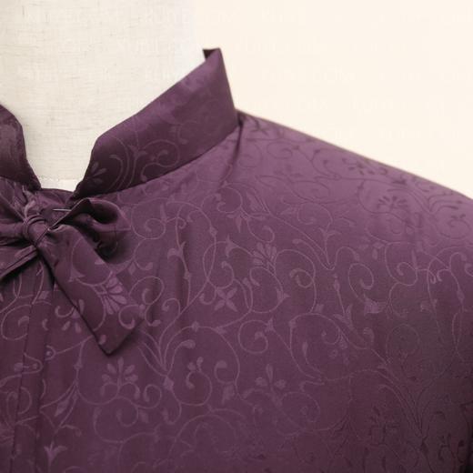 【福天华】高档寿服男棉套“紫罗兰”（紫色）百年工艺传统寿衣 商品图4