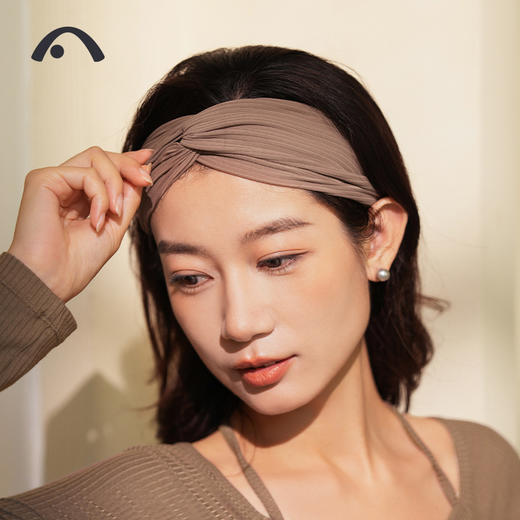 爱暇步新款瑜伽运动宽边发带吸汗头带健身跑步透气导汗止汗带 商品图4