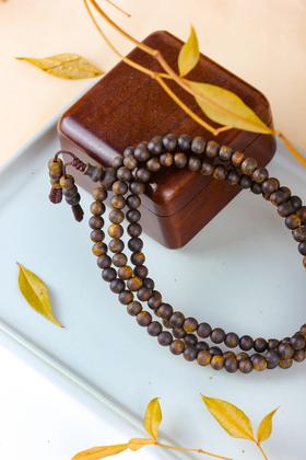 【毕业款·沉水级圆珠多圈手串】四大名香之首’ 惠东原产“沉香母树之乡” “木中黄金”绿棋楠 一物一证、深圳国检、扫码验真 （直供价：9980元）