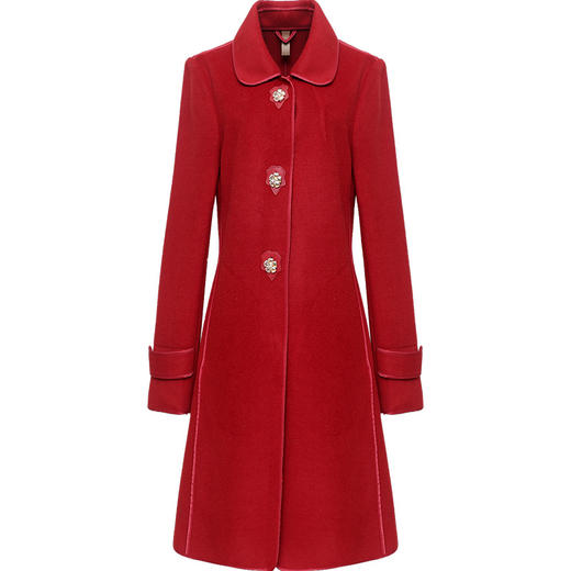 QYM L5CB41-Y双面毛呢大衣洋气呢子外套 商品图4