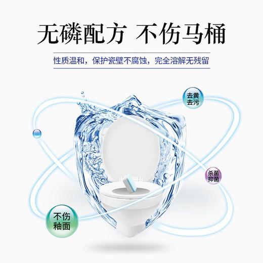 LARGE 马桶泡腾片洁厕灵块清洁剂20g×15块 盒 商品图4