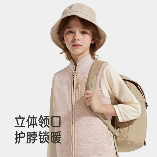 英氏儿童马甲秋冬保暖针织马夹背心女童中小童百搭纯色基础款 商品图2