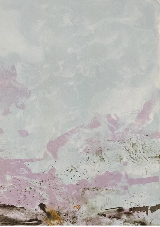 独角鹿西洋古董 1998年法国Éditions de la Différence出版赵无极亲签「无题：第392号」彩色石版画 商品图4