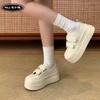 【秒变大长腿❗️厚底增高魔术贴板鞋】出街久穿不累脚，透气不闷脚！休闲板鞋港风平底运动鞋增高女鞋子L 商品缩略图2