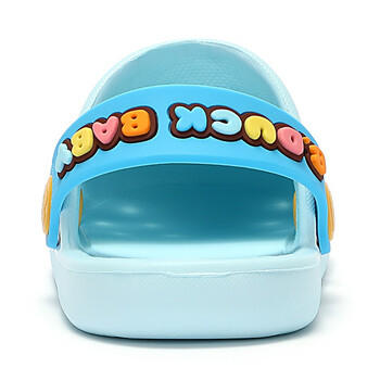 B.Duck小黄鸭童鞋儿童拖鞋男童透气洞洞鞋女童可爱家居鞋0955月色22 商品图2