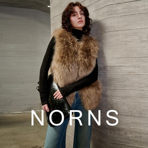 主推款丨NORNS LADY诺恩 【雪绒马甲】100%山羊绒马甲轻奢老钱皮草外套 T25WL01537  商品图2
