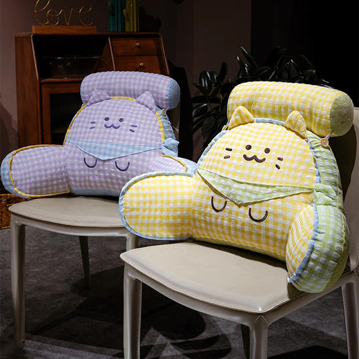 自然醒方巾喵格子拥抱式腰靠QYL 商品图14