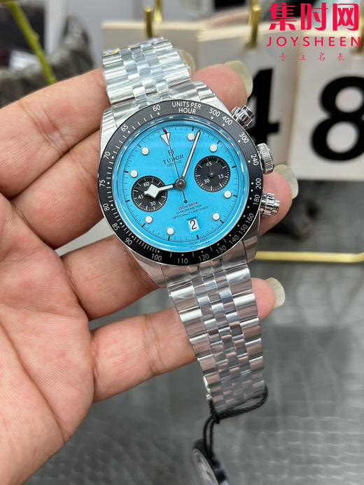 新品 帝舵ZF碧湾计时系列 蒂芙尼蓝 男士腕表 丹东7750机 经典元素与现代创新的精妙平衡，是真正意义上的"帝舵毕业款" 商品图1