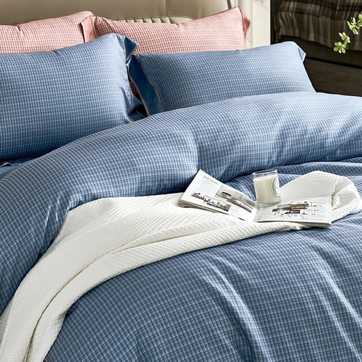 【自提】富安娜床单四件套流量密码蓝【A31】 商品图2