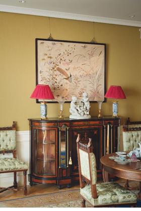 【已售】独角鹿西洋古董 20世纪初中国出品「富贵孔翠」传统东方花鸟主题粤绣挂屏