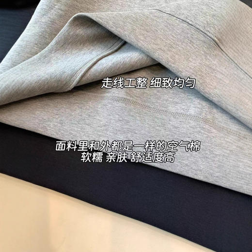 法式宫廷！2025拼接衬衫百褶袖小字母印花宽松版型圆领落肩卫衣！ 商品图2