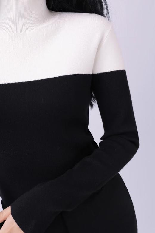 33BAJ150425#撞色毛织小衫 商品图1