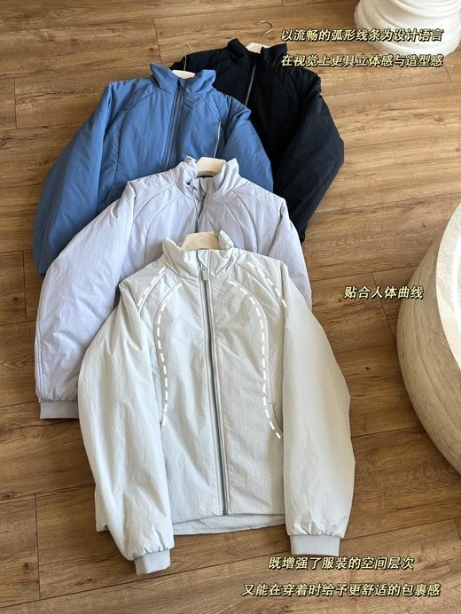 lu*同款海外版立领跑步运动瑜伽棉服外套 商品图12