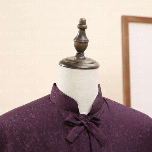 【福天华】高档寿服男棉套“紫罗兰”（紫色）百年工艺传统寿衣 商品图2