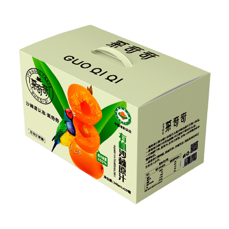 菓奇奇 有机沙棘原汁 246ml*10易拉罐 箱装 优选沙漠小果沙棘