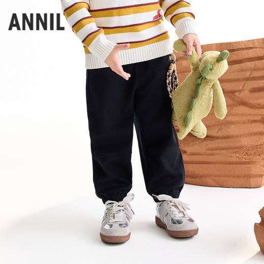 【实体店同款】男童全腰针织夹裤冬季新款安奈儿童装XB546024 商品图2