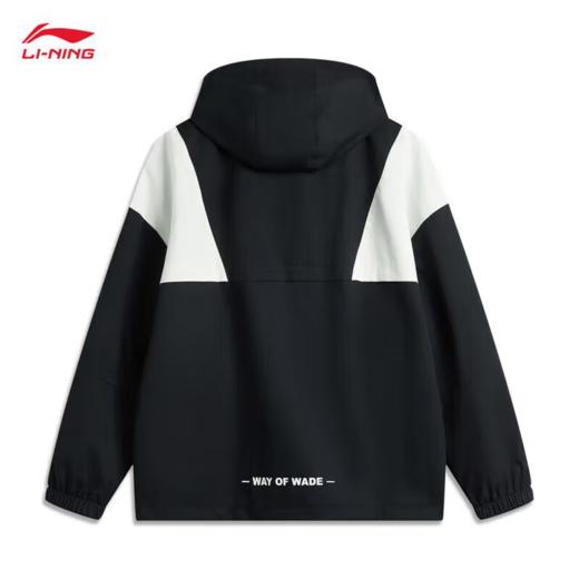 李宁男子2025春秋连帽健身风衣运动外套AFDV027-1 商品图1