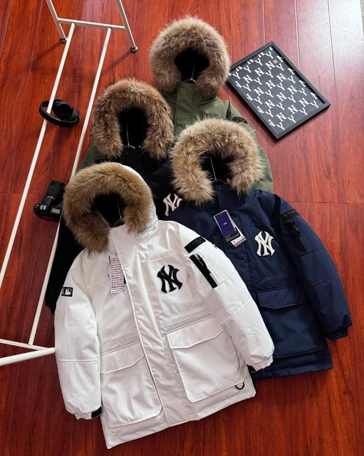 鼎级原版 MLB纽约洋基队 徽标毛领工装/羽绒服 商品图0