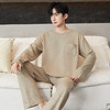 男装热卖 AB双面磨毛！【男士桑蚕丝棉羊毛家居服套装】内涵棉羊毛自发热材质  桑蚕丝养肤 上身升温蓄暖 宽松版型 遮肉显瘦不会臃肿  内外暖绒绒 防静电防起球  柔软不会扎肤  商品缩略图0