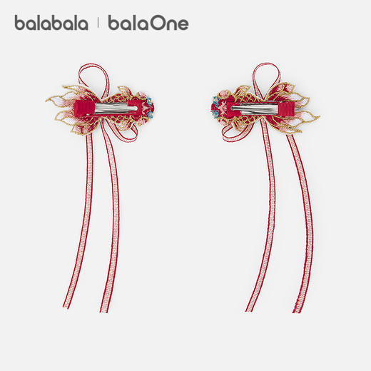 【balaOne】巴拉巴拉儿童饰品女童发夹2025年新款冬装小童国风萌 商品图2